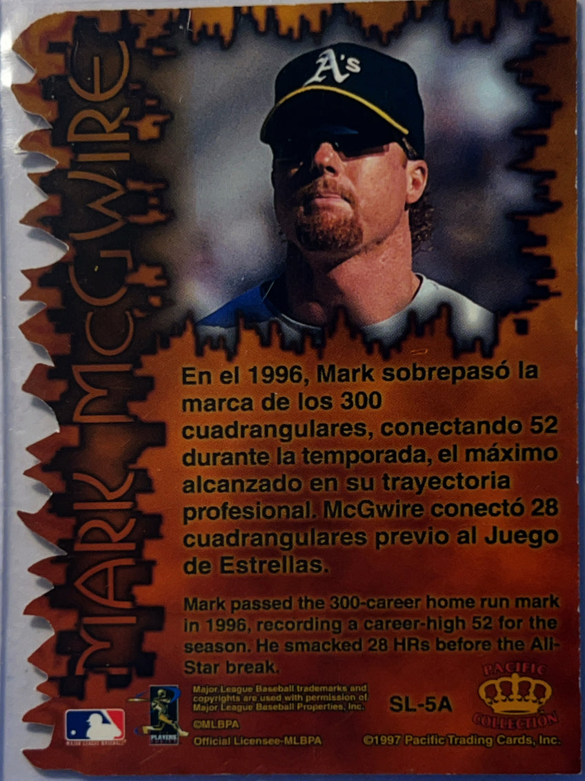 1997 Pacific Crown Collection Mark McGwire #SL-5A