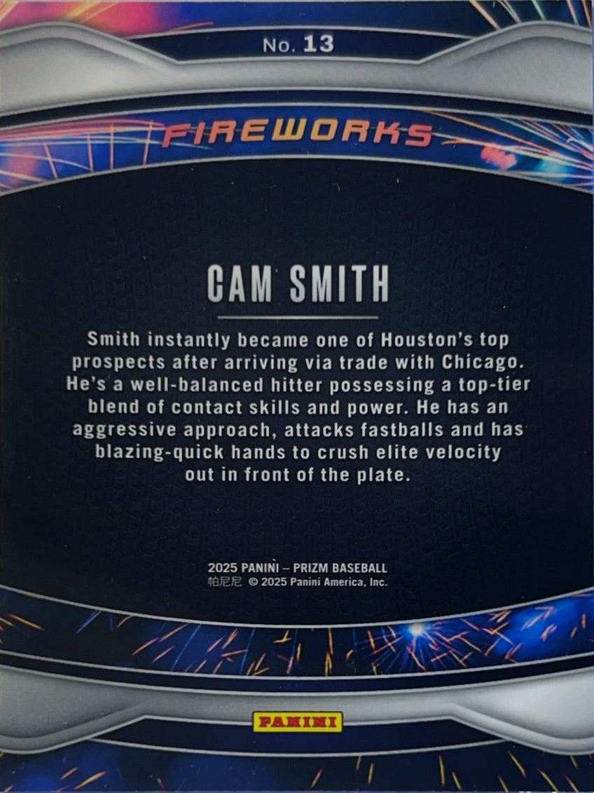 2025 Panini Prizm Fireworks Cam Smith #13 RC