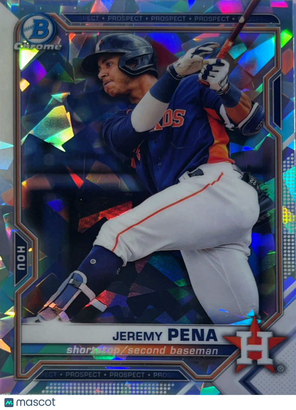 2021 Bowman Chrome Jeremy Pena #BCP-11 Sapphire Refractor