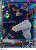 2021 Bowman Chrome Jeremy Pena #BCP-11 Sapphire Refractor