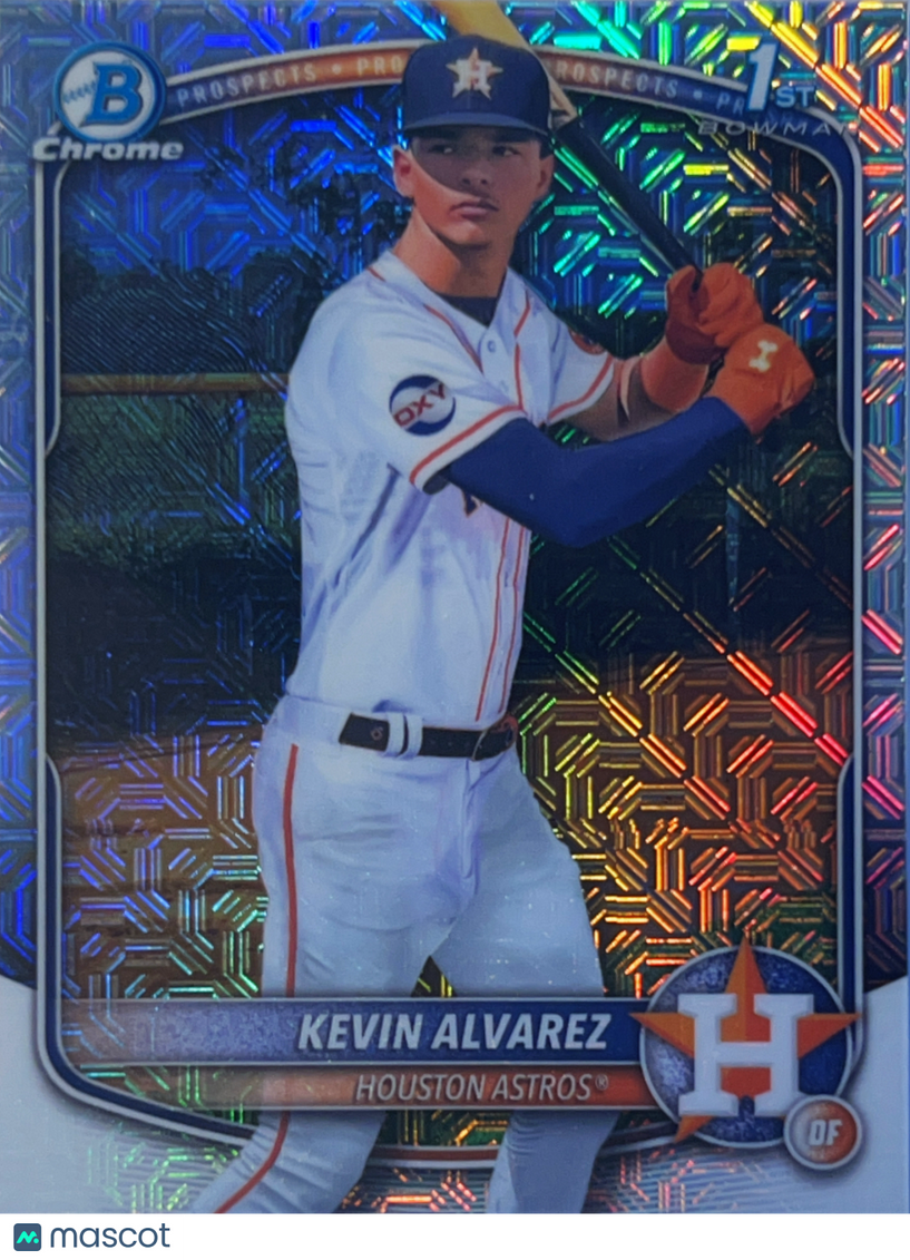 2025 Bowman Chrome Kevin Alvarez #BCP-227 Mojo Refractor 1st Bowman