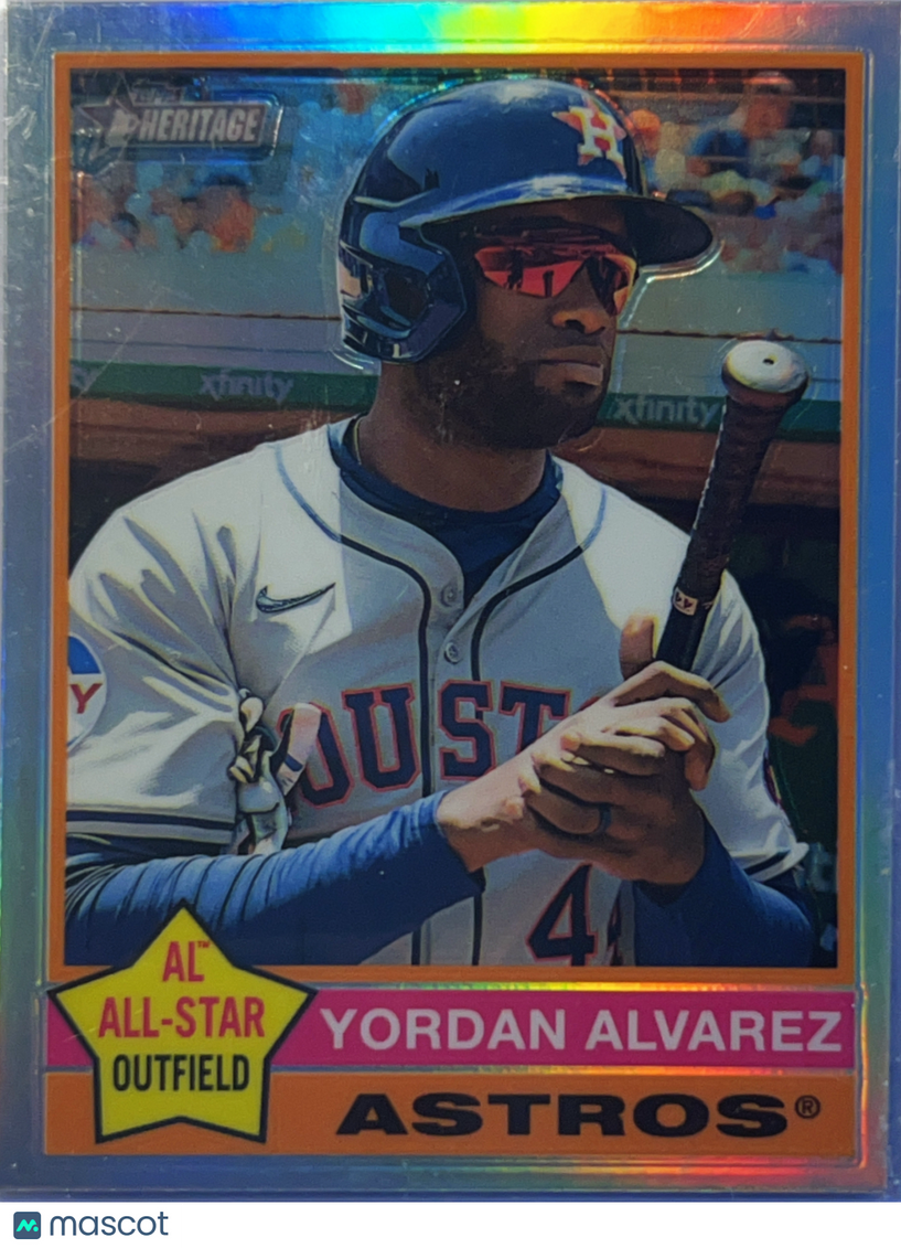 2026 Topps Heritage Yordan Alvarez #500 Chrome Refractor