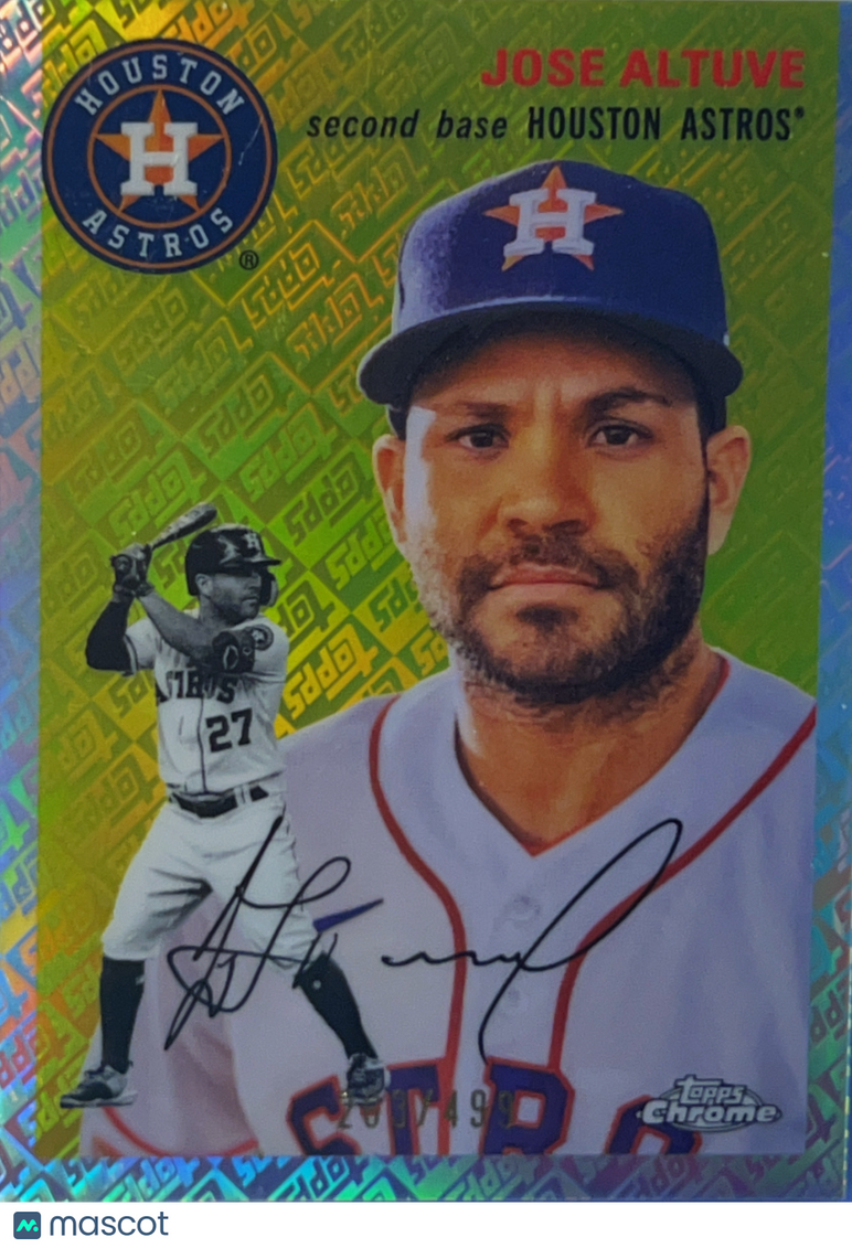 2023 Topps Chrome Platinum Anniversary Jose Altuve #281 Gold Refractor /499