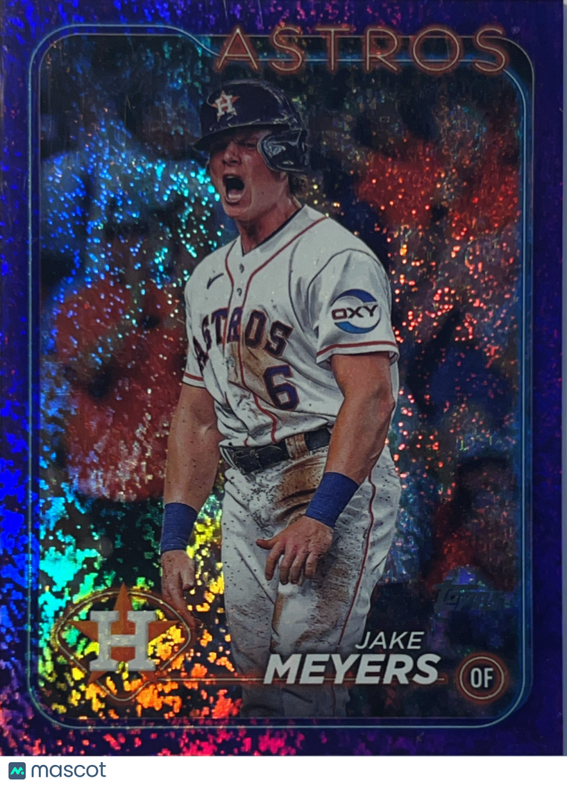 2024 Topps Series 2 Jake Meyers #564 Purple Foilboard