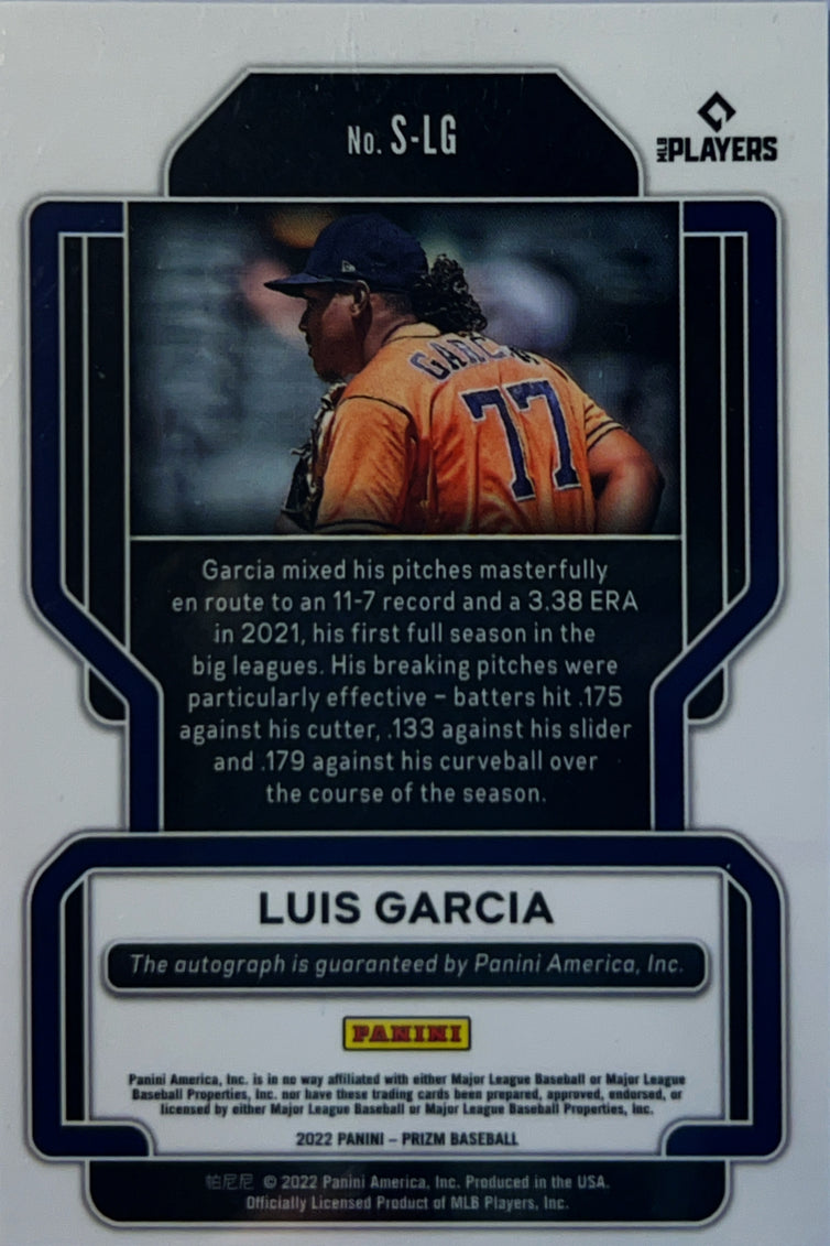 2022 Panini Prizm Baseball Luis Garcia #S-LG
