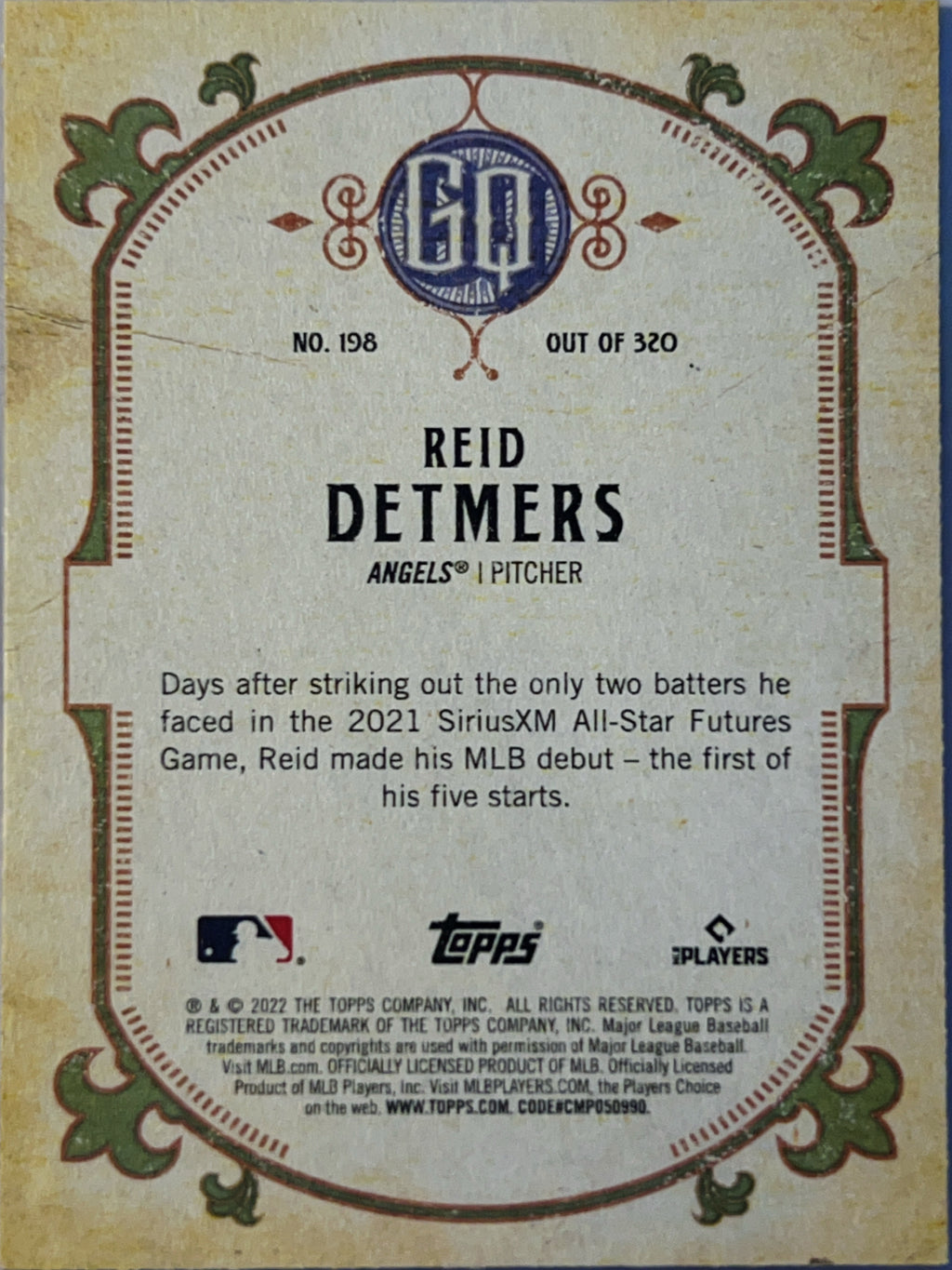 2022 Topps Gypsy Queen Reid Detmers #198 Green RC