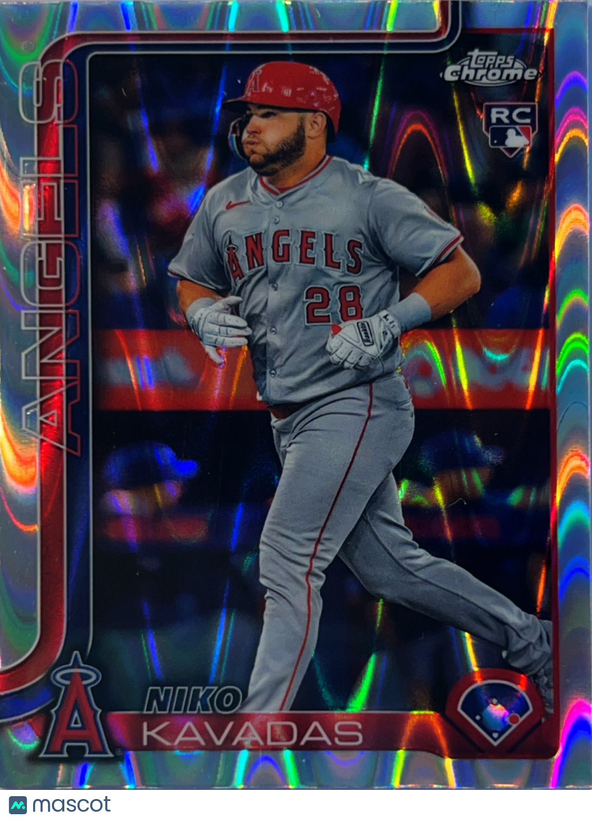 2025 Topps Chrome Niko Kavadas #20 RayWave Refractor RC