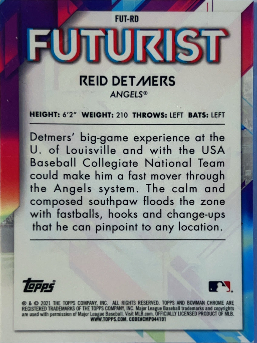 2021 Bowman Chrome Futurist Reid Detmers #FUT-RD