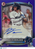 2025 Topps Bowman PJ Morlando #BPA-PM Purple 1st Bowman