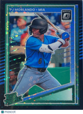 2025 Panini Donruss Optic Prizm PJ Morlando #168 Green Rated Prospect