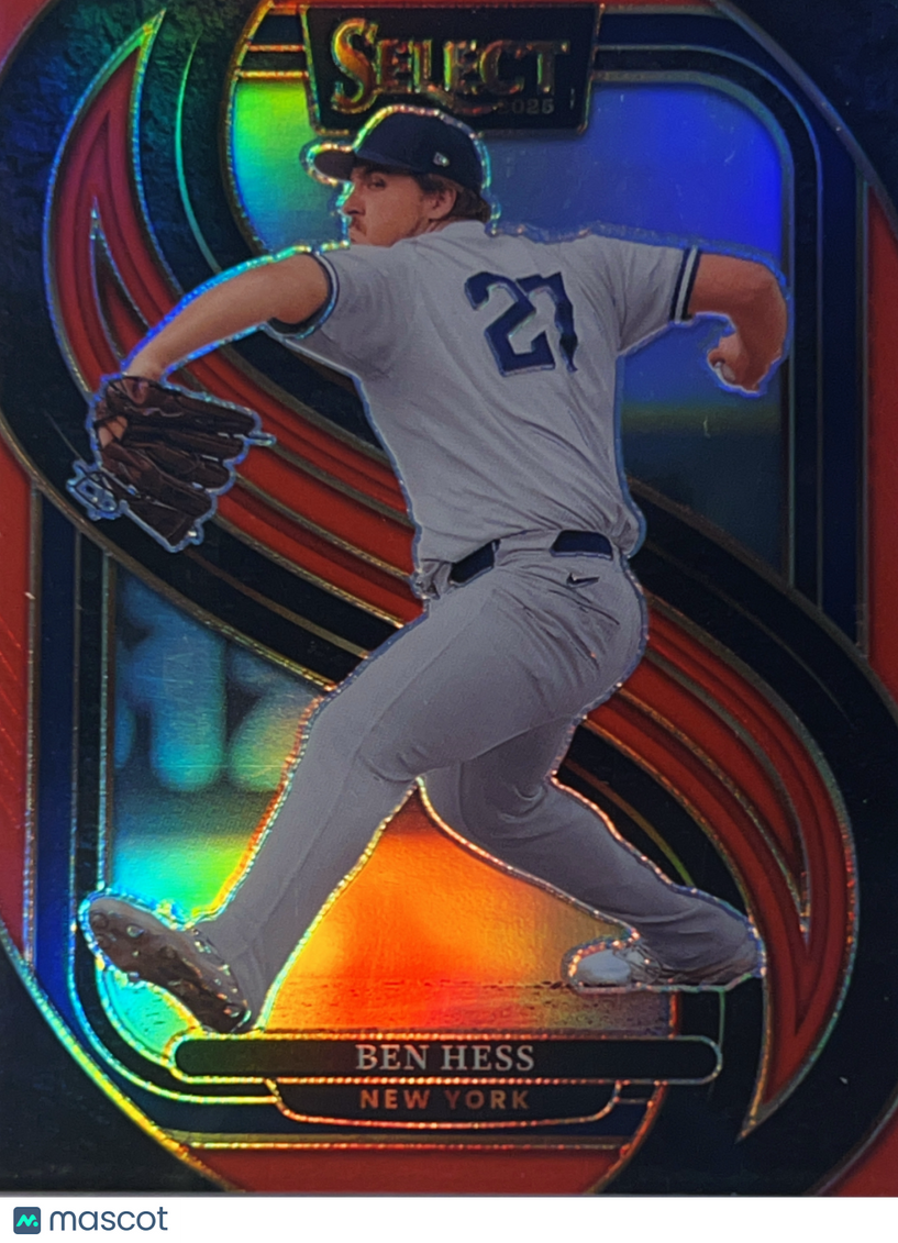2025 Panini Select Prizm Ben Hess #141 Red /149