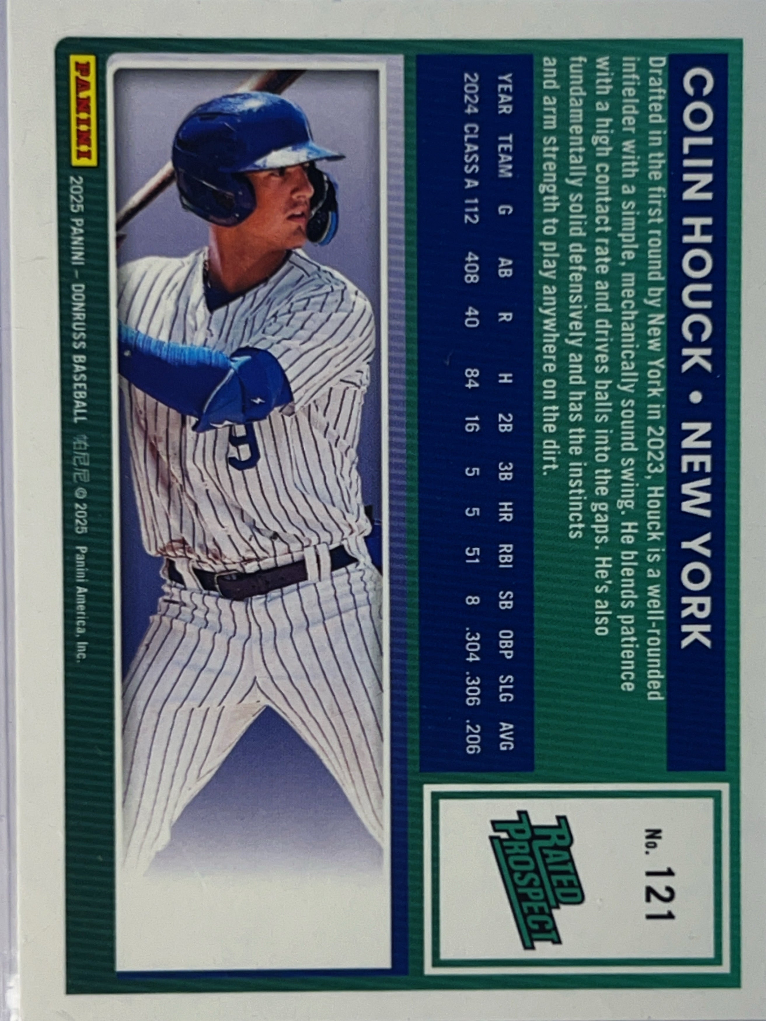 2025 Panini Donruss Baseball Colin Houck #121 Liberty Holo