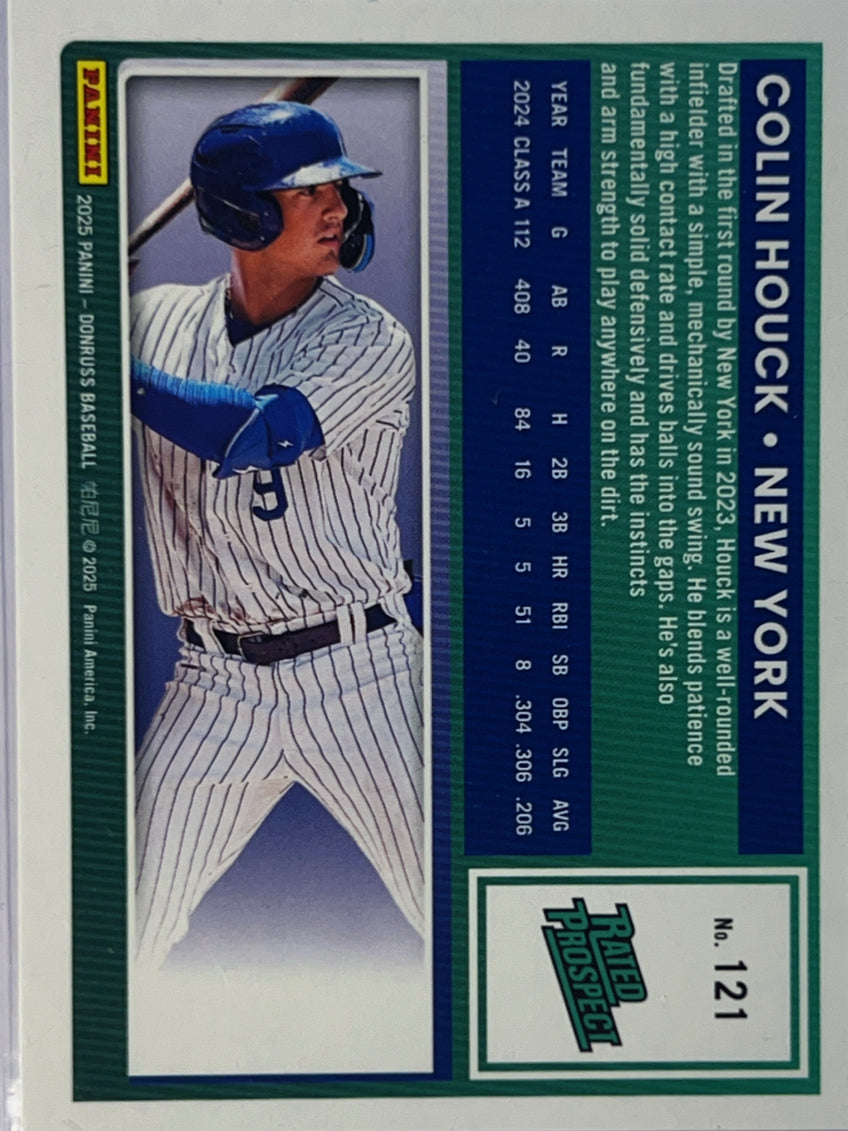2025 Panini Donruss Baseball Colin Houck #121 Liberty Holo