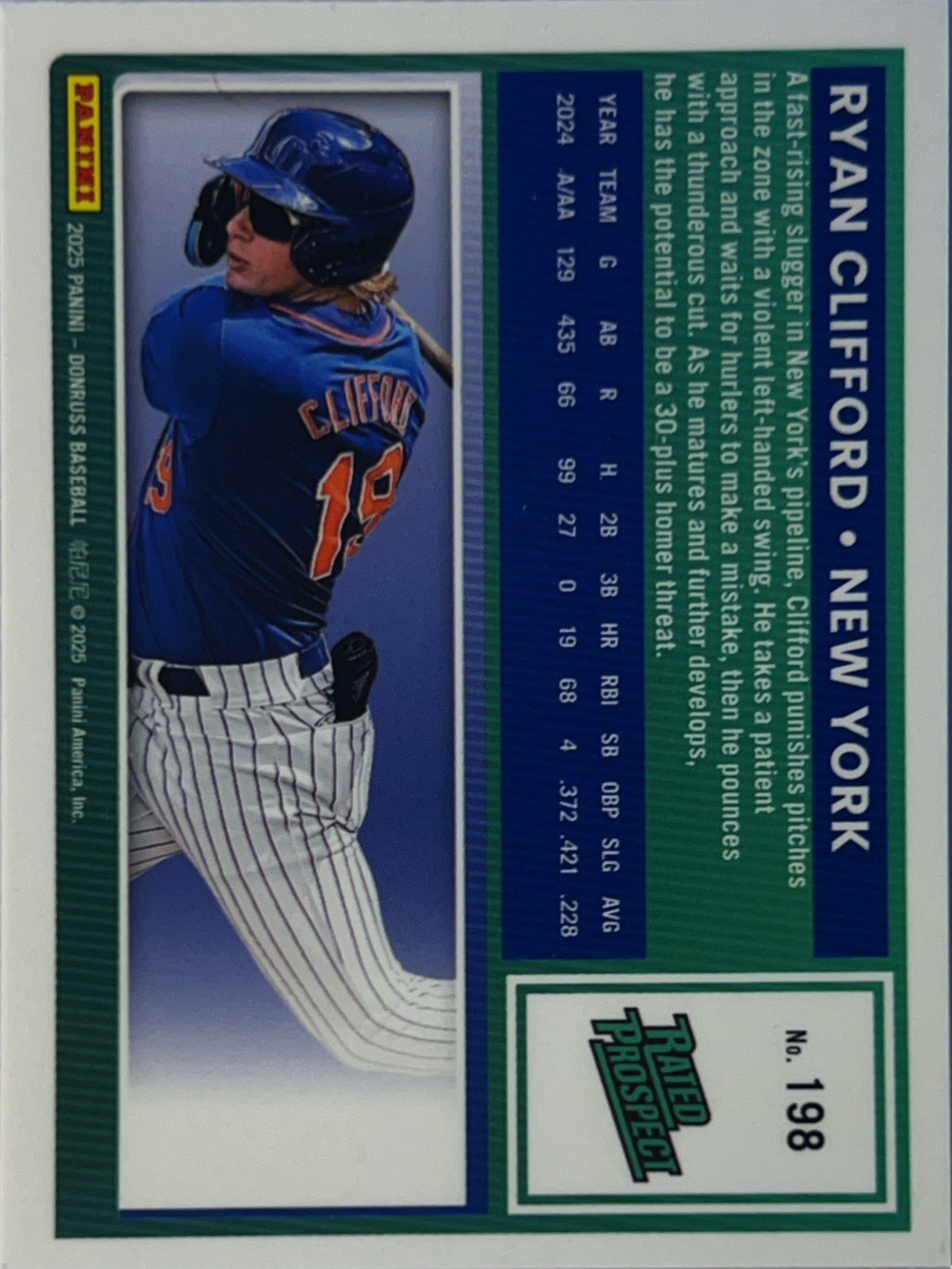 2025 Panini Donruss Optic Ryan Clifford #198