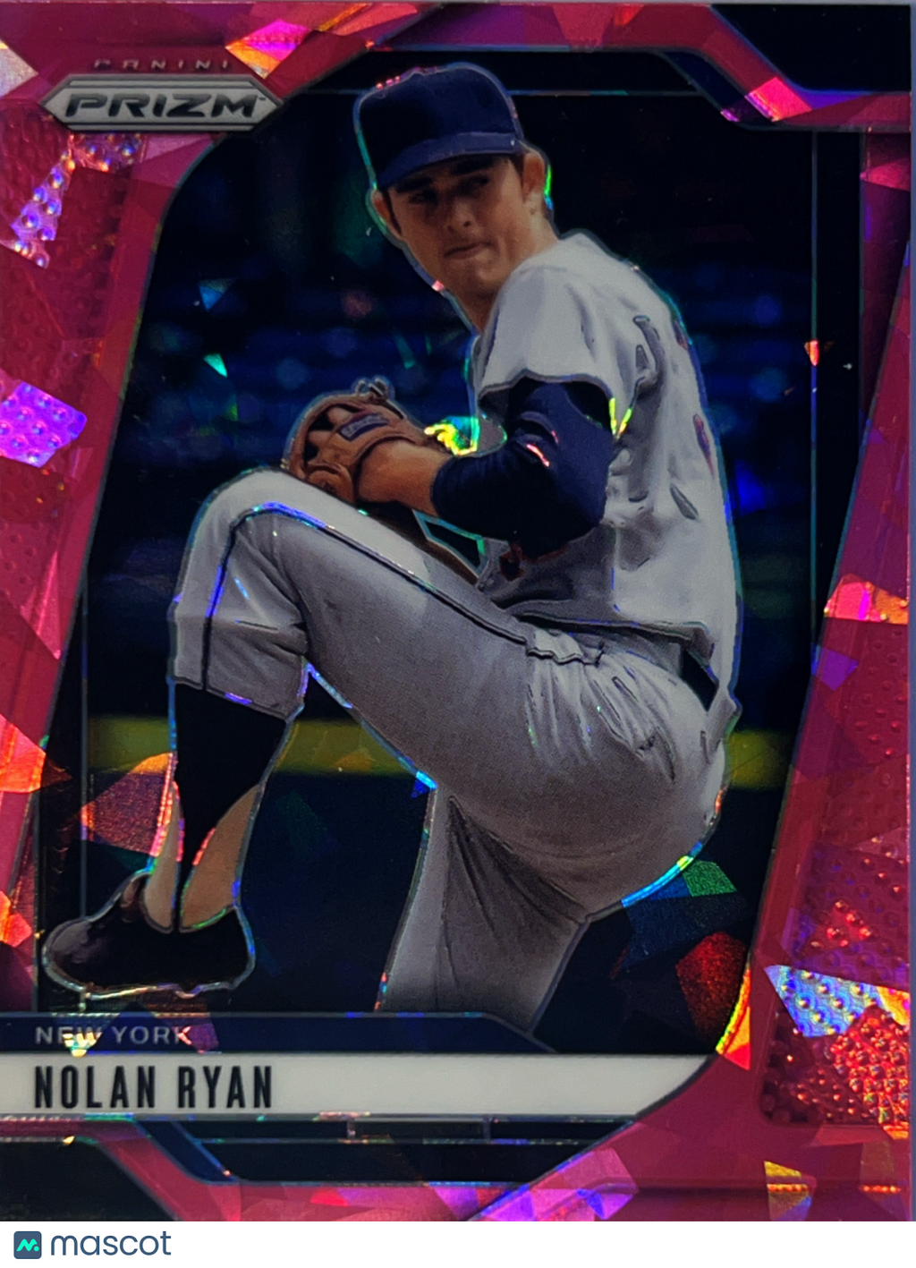2025 Panini Prizm Baseball Nolan Ryan #297 Pink Mosaic