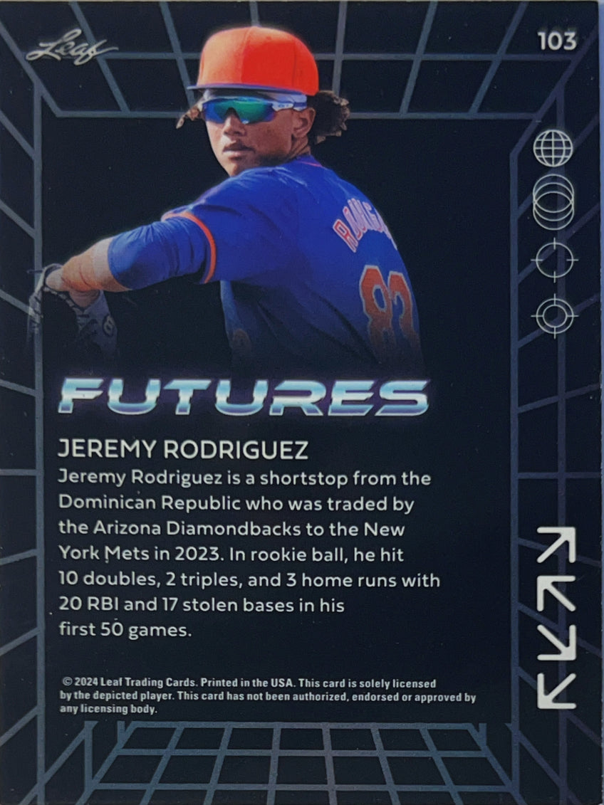2024 Leaf Futures Jeremy Rodriguez #103 /199