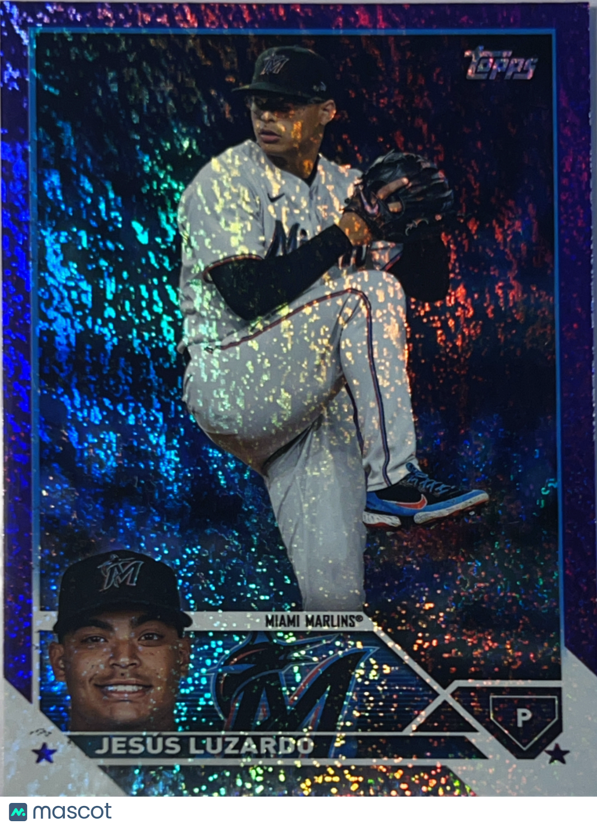 2023 Topps Series 2 Jesús Luzardo #563 Purple Foil /799