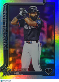 2025 Topps Update Series Derek Hill #US305 Rainbow Foil
