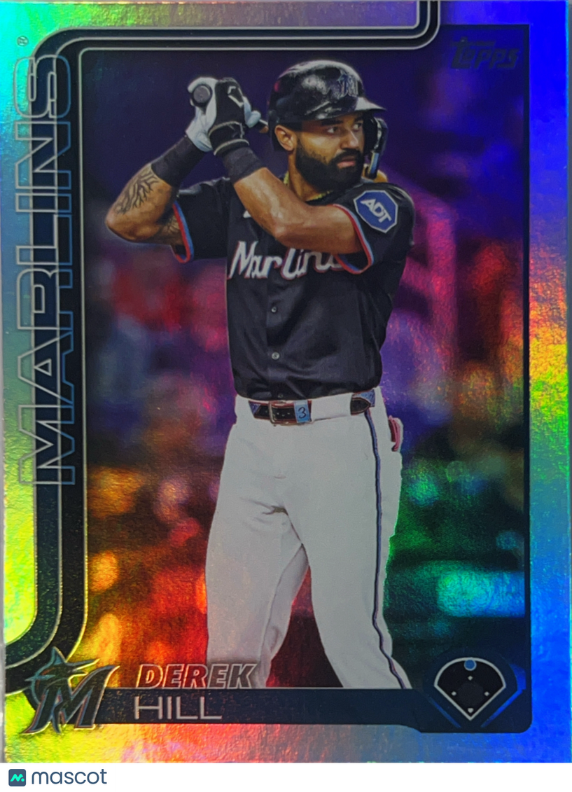 2025 Topps Update Series Derek Hill #US305 Rainbow Foil