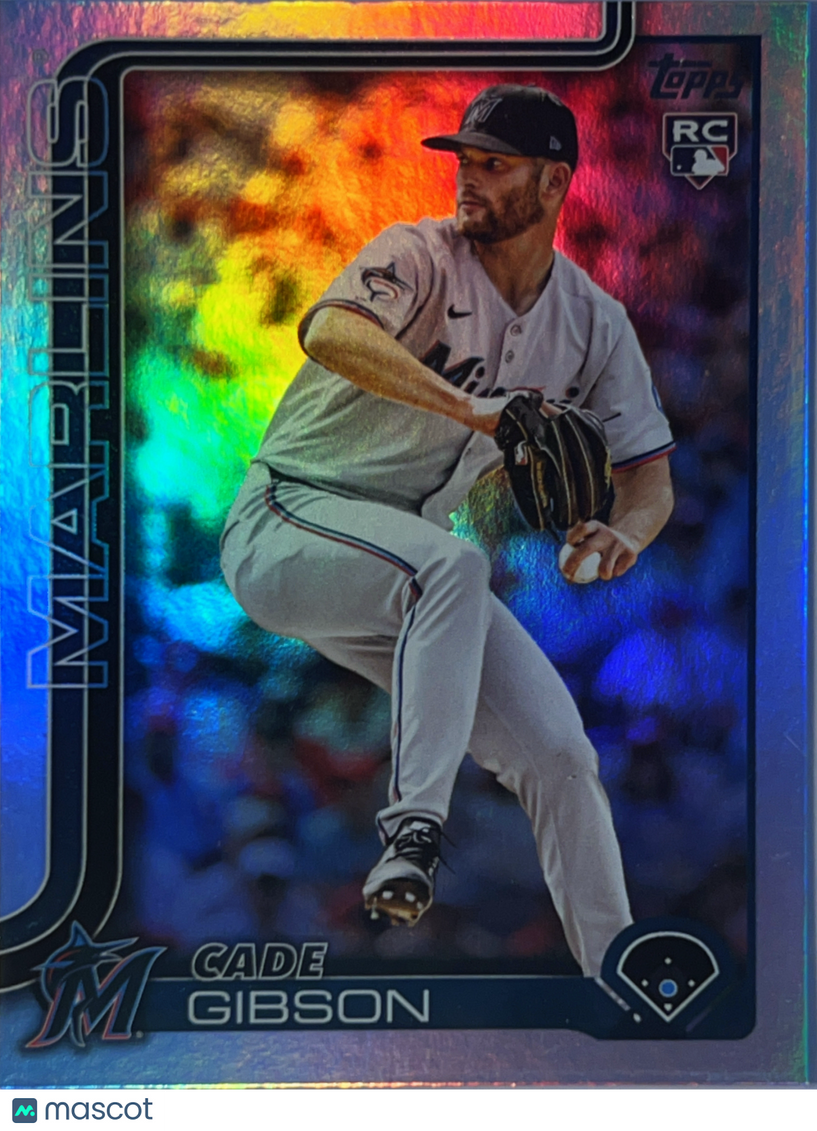 2025 Topps Update Series Cade Gibson #US131 Rainbow Foil RC