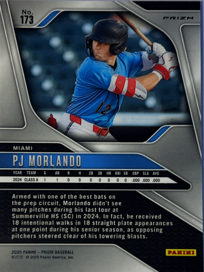 2025 Panini Prizm Baseball PJ Morlando #173 Pink