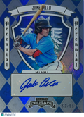 2025 Panini Crusade Jake DeLeo #PPS-JDL Blue Prizm /99 Auto