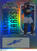 2025 Panini Crusade Baseball Garret Forrester #20 Blue Prizm Auto