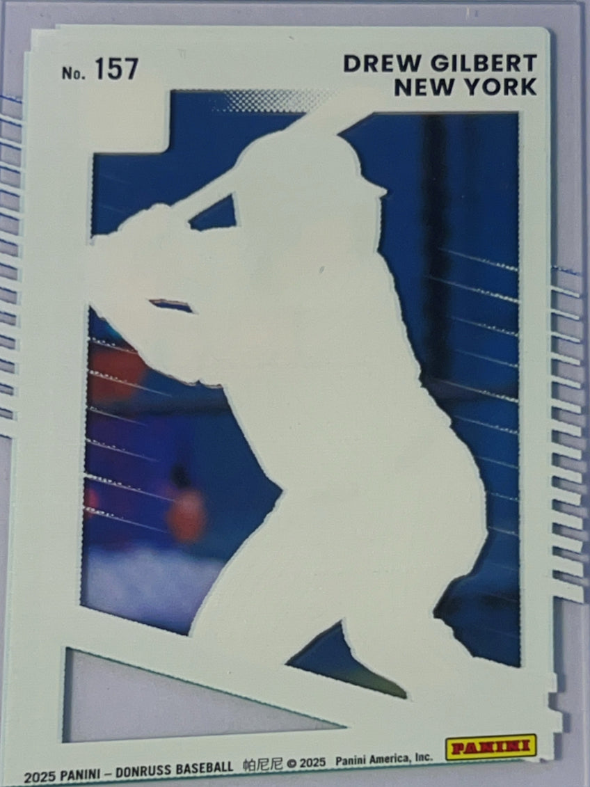 2025 Panini Donruss Clearly Drew Gilbert #157 Rated Prospect