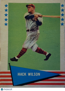 1961 Fleer Baseball Greats Hack Wilson #87