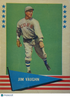 1961 Fleer Baseball Greats Jim Vaughn #82