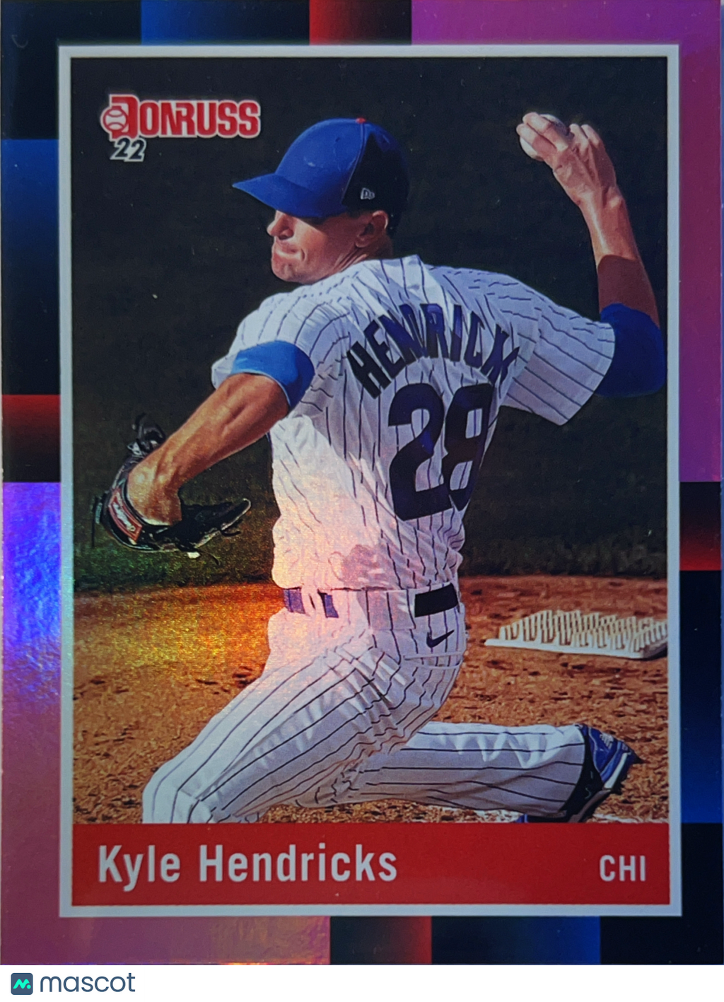 2022 Donruss 1988 Retro Kyle Hendricks #259 Pink Holo