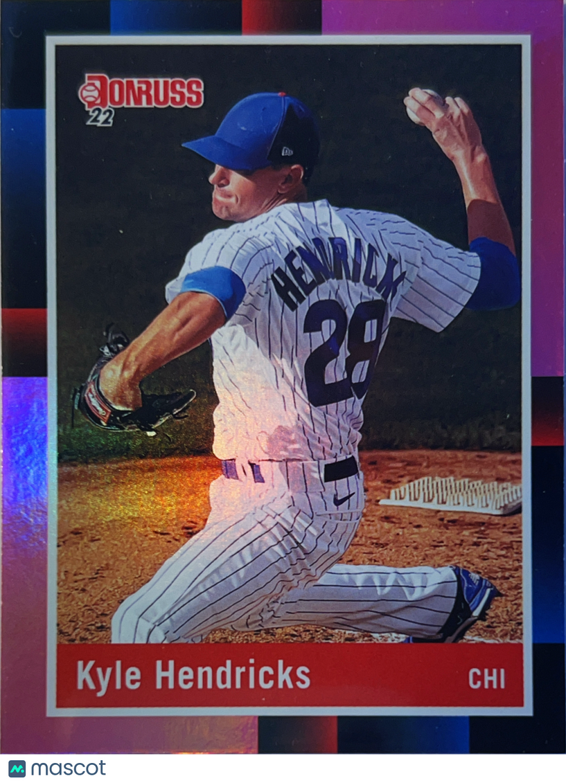 2022 Donruss 1988 Retro Kyle Hendricks #259 Pink Holo