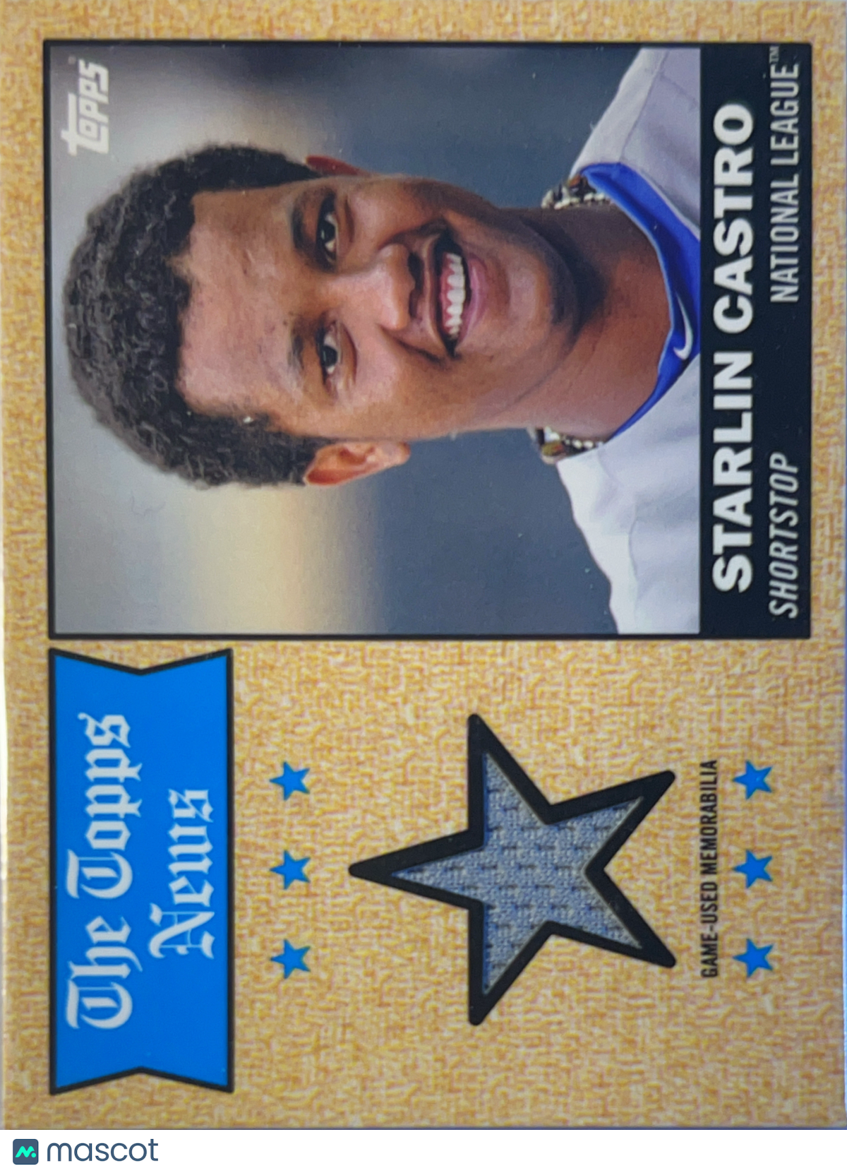 2014 Topps Archives Starlin Castro #68TR-SC Game-Used Memorabilia