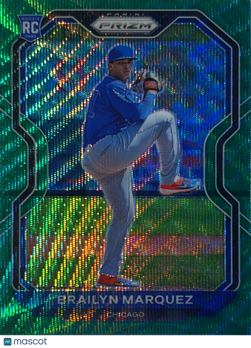 2021 Panini Prizm Brailyn Marquez #12 Green Scope RC