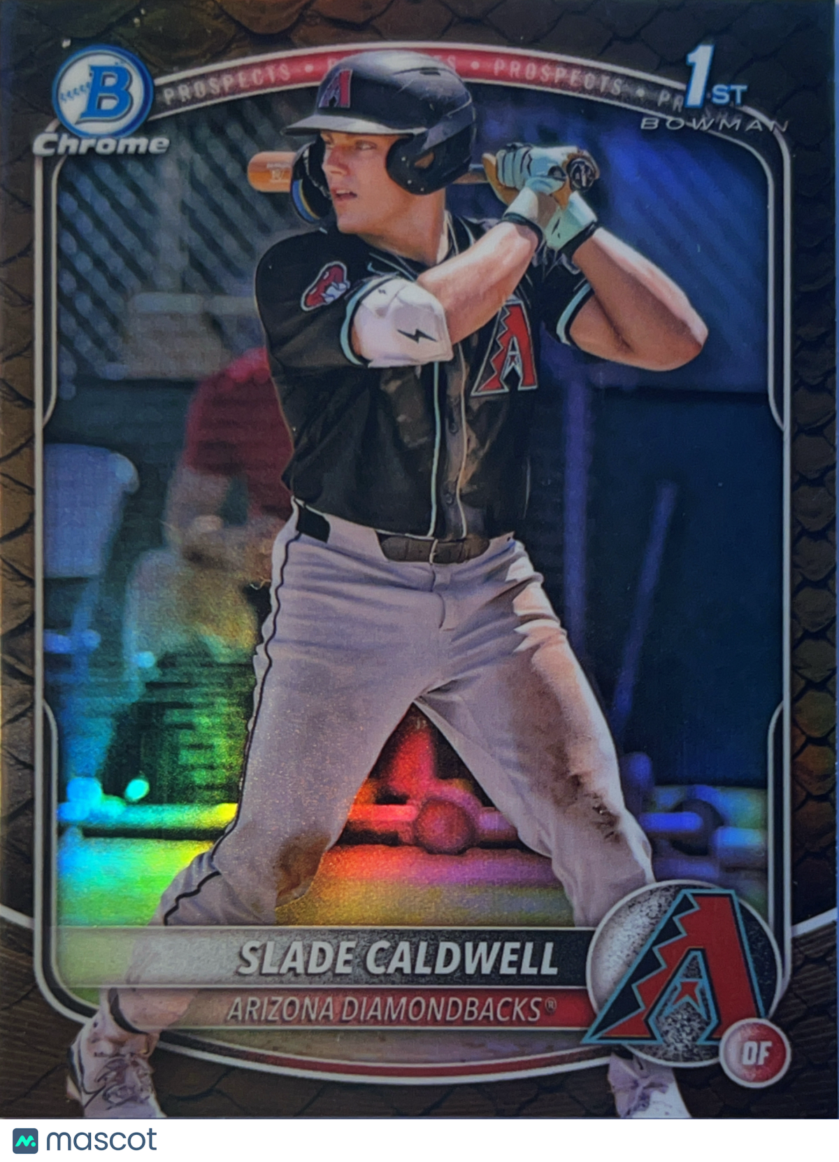 2025 Bowman Chrome Slade Caldwell #BCP-21 Reptilian Refractor