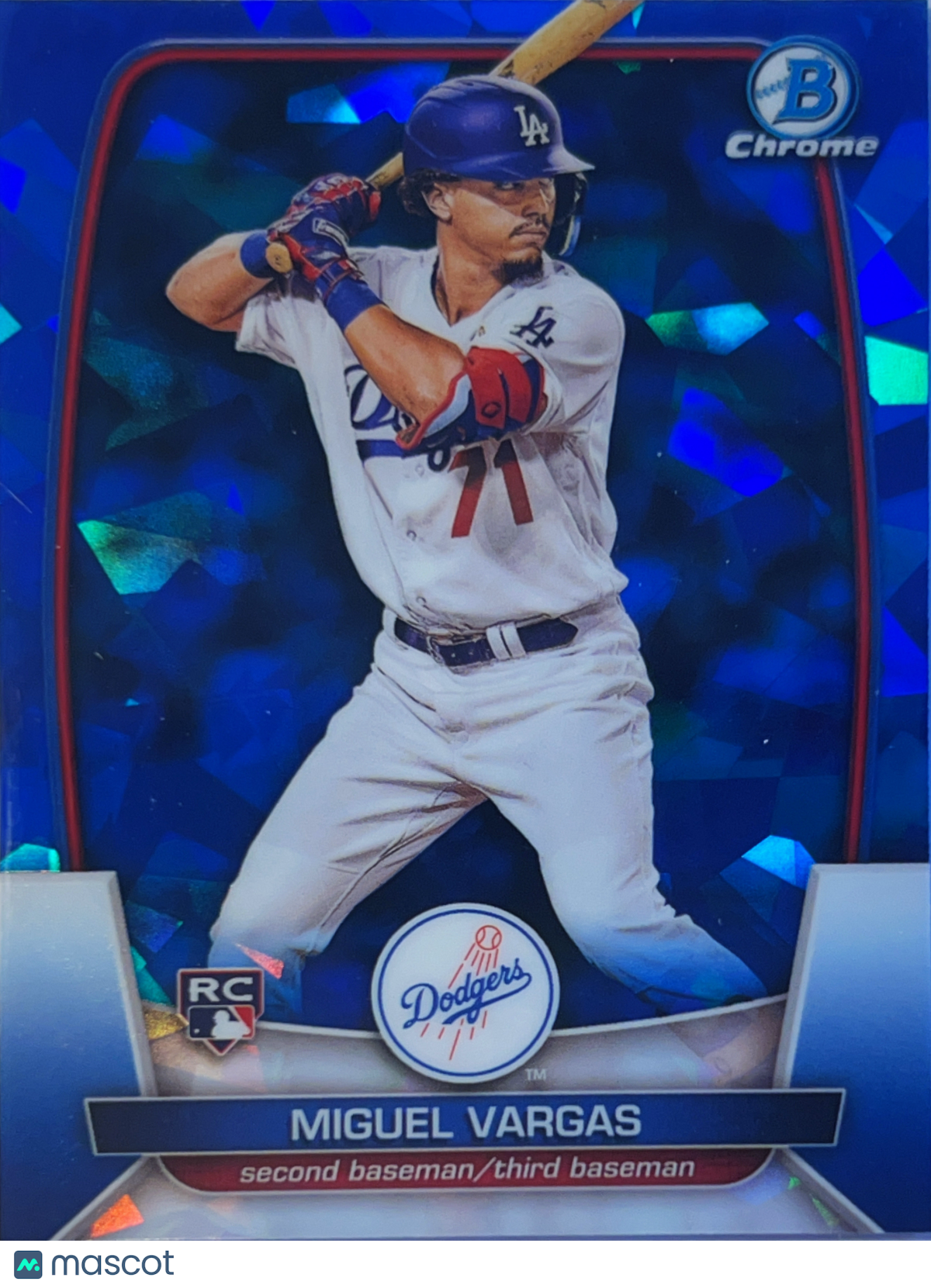 2023 Bowman Chrome Miguel Vargas #40 Blue Sapphire Refractor RC