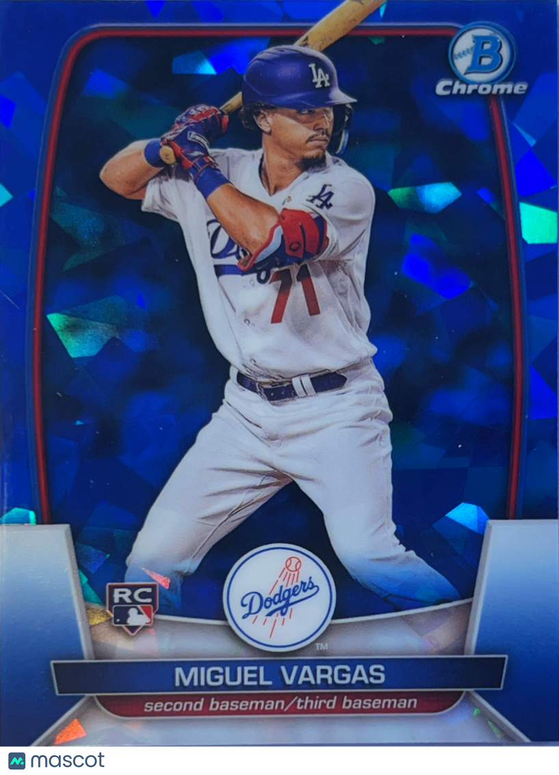 2023 Bowman Chrome Miguel Vargas #40 Blue Sapphire Refractor RC