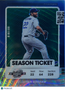 2021 Panini Contenders Optic Prizm Clayton Kershaw #3 Blue Shimmer