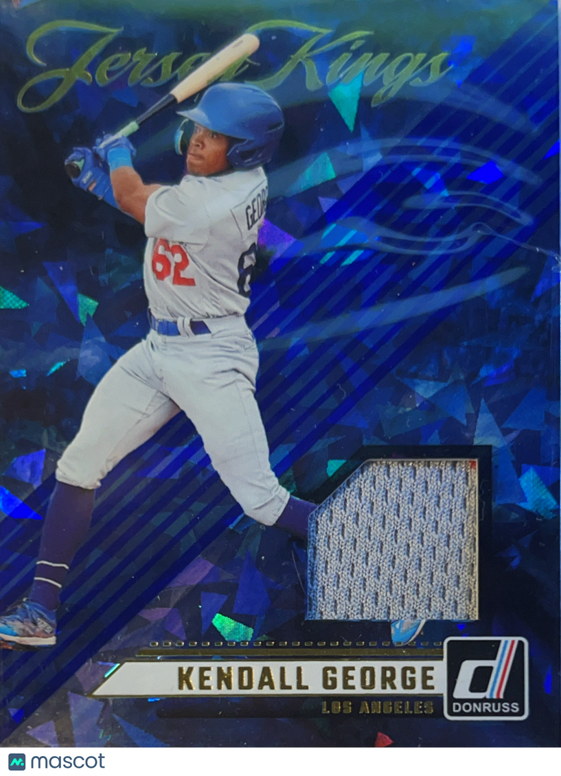 2024 Panini Donruss Jersey Kings Kendall George #JK-KG Blue Cracked Ice
