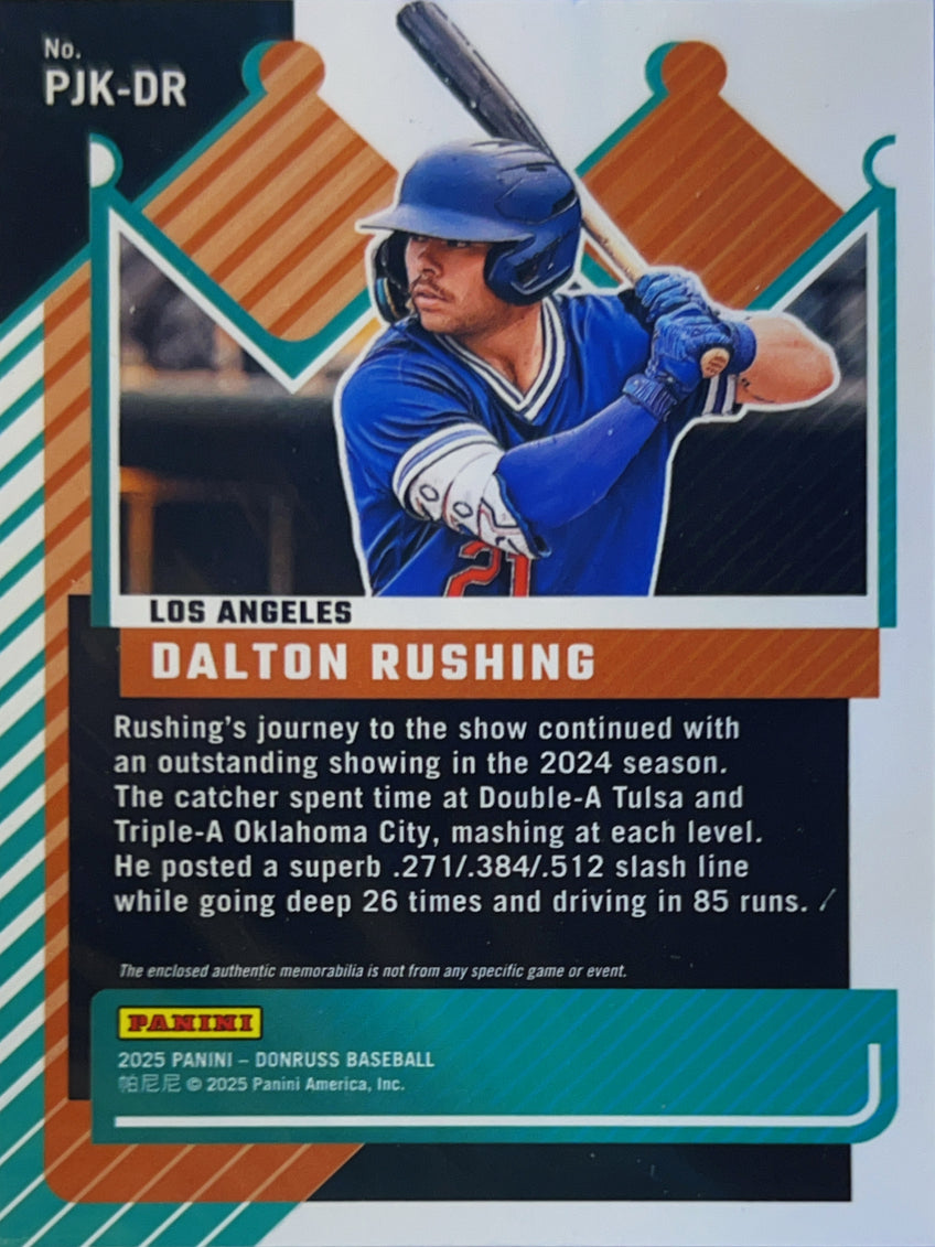 2025 Panini Donruss Jersey Kings Dalton Rushing #PJK-DR Jersey patch
