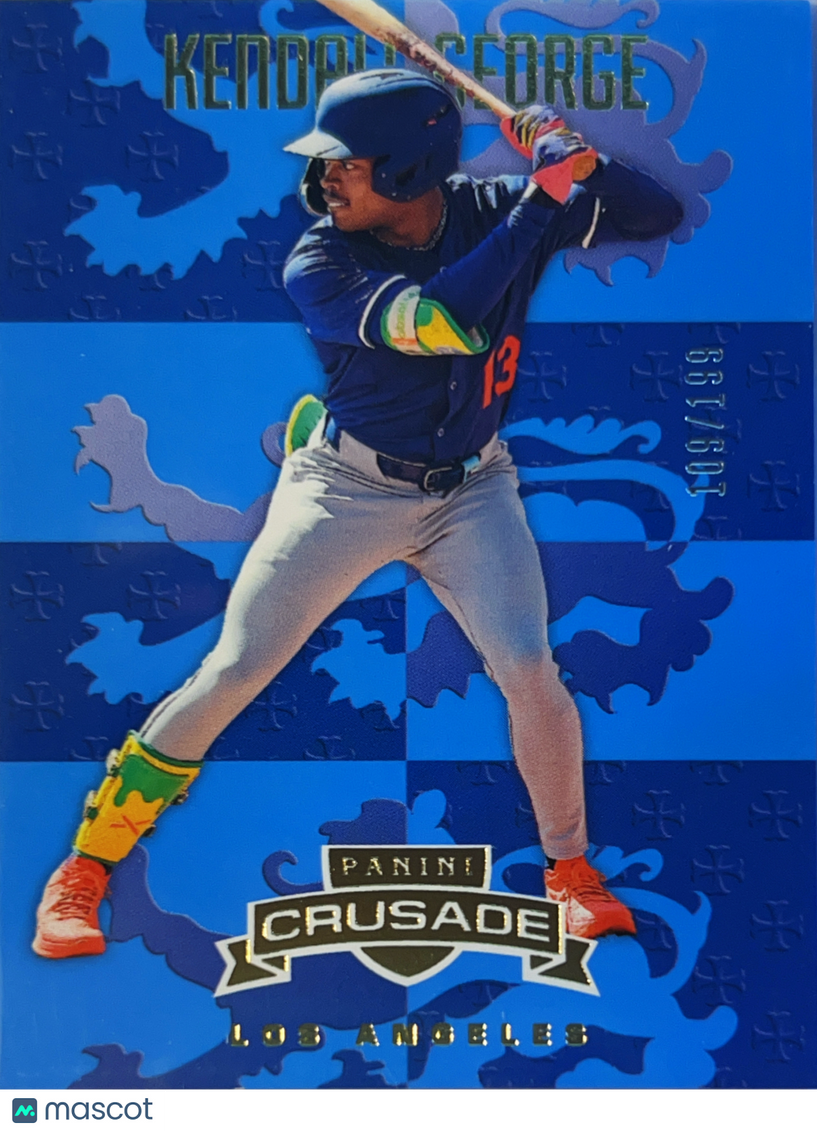 2025 Panini Crusade Baseball Kendall George #23 Blue /199