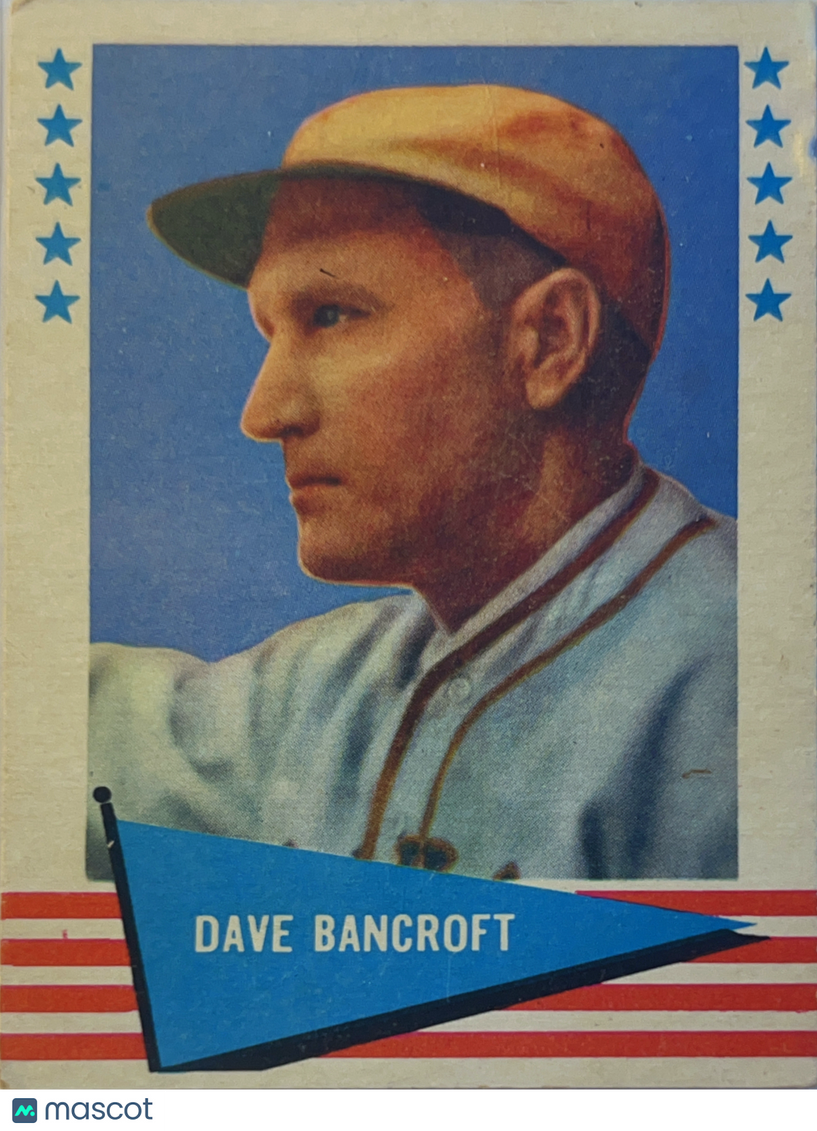 1961 Fleer Baseball Greats Dave Bancroft #7