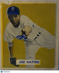 1949 Bowman Joe Hatten #116