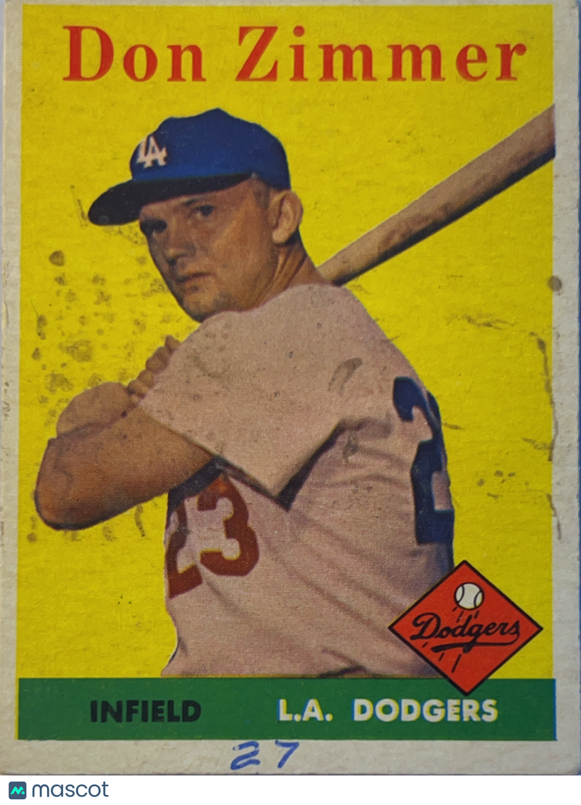 1958 Topps Don Zimmer #77