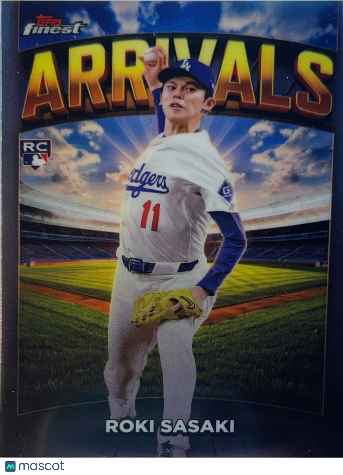 2025 Topps Finest Arrivals Roki Sasaki #A-11 RC