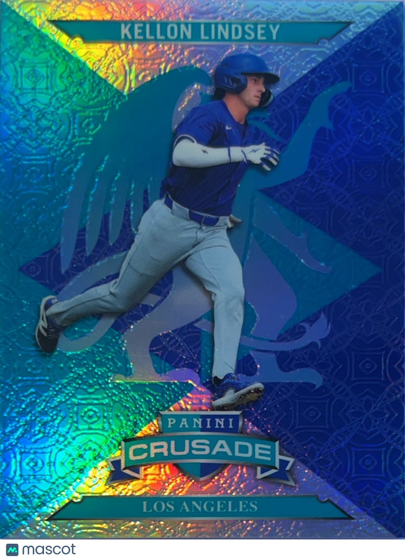 2025 Panini Crusade Kellon Lindsey #39 Blue Prizm /199