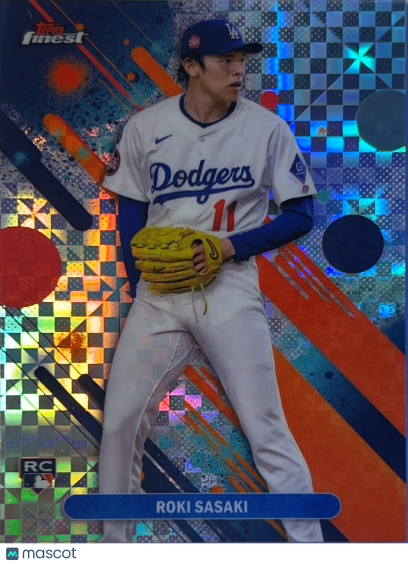 2025 Topps Finest Roki Sasaki #40 X-Fractor RC