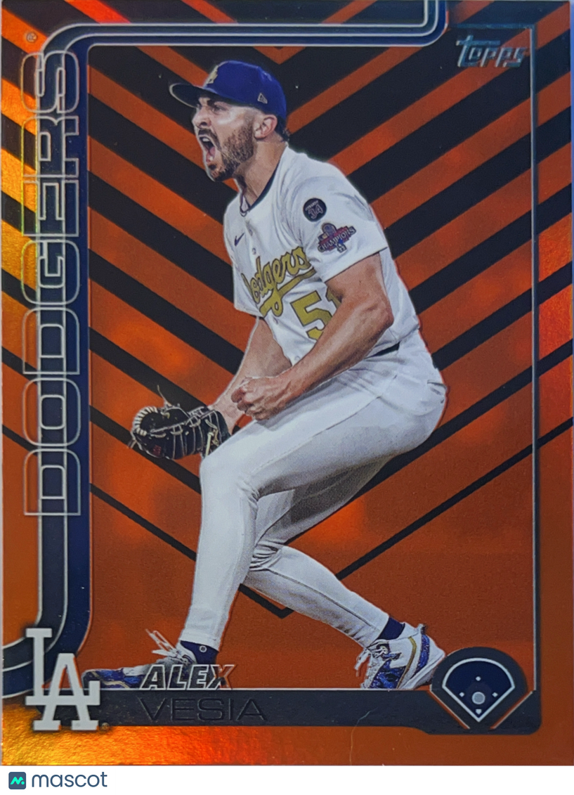 2025 Topps Update Series Alex Vesia #US239 Orange Foil