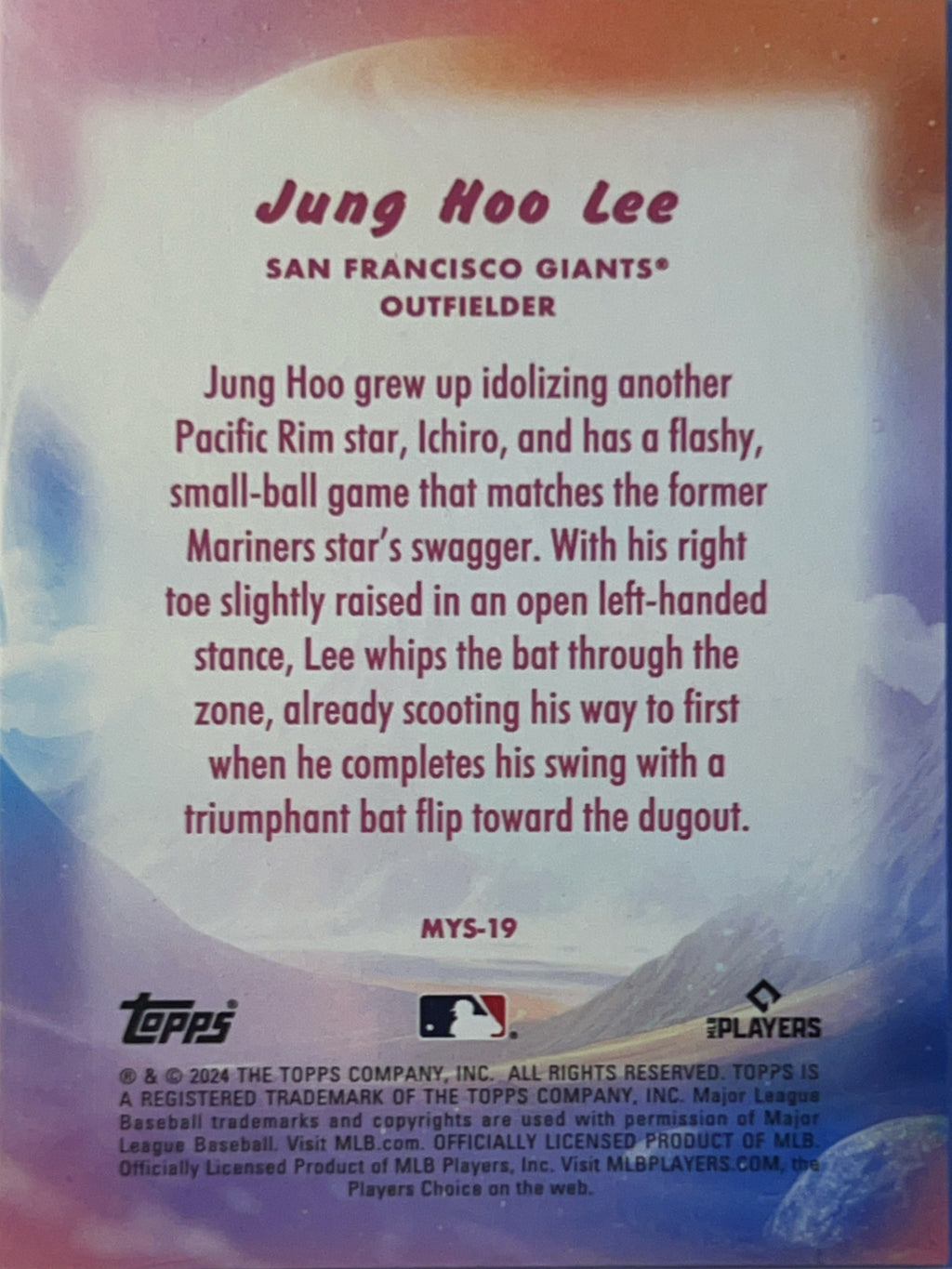 2024 Topps Mystical Jung Hoo Lee #MYS-19 RC