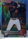 2025 Topps Bowman Chrome Bo Davidson #BCP-206 Mojo Refractor 1st Bowman